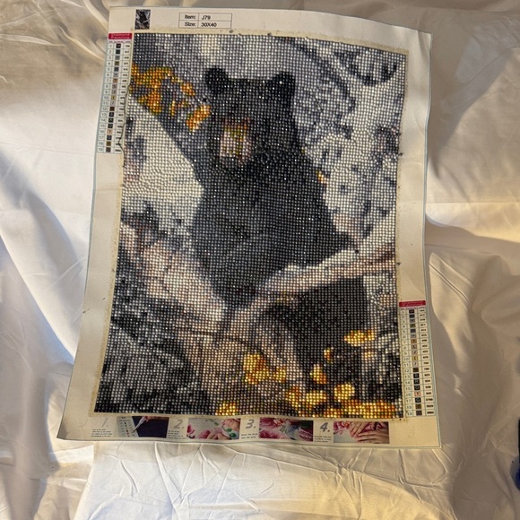 Other - Black Bear Diamond Painting Kit
